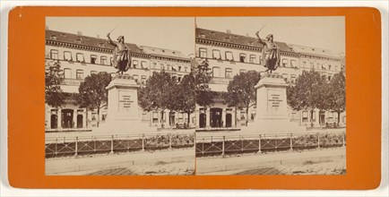 Munchen, Germany, Max Emanuel-Monument; German; about 1870; Albumen silver print