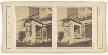 L'arc de Septime Severe au Velabre; Italian; about 1860; Albumen silver print