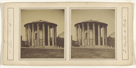 Le temple de Vesta; Italian; about 1860; Albumen silver print