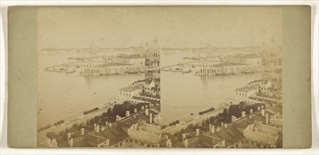 Panorama presa dal Campanile di S. Marco, Venezia; Italian; about 1865; Albumen silver print