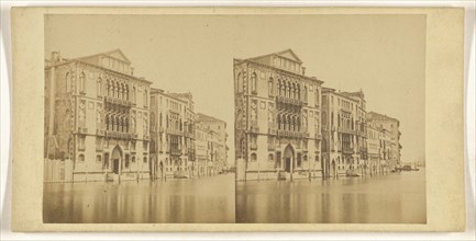 Palazzo Cavalli; Italian; about 1865; Albumen silver print