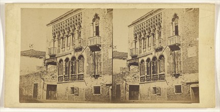 Palazzo Cicogna; Italian; about 1865; Albumen silver print