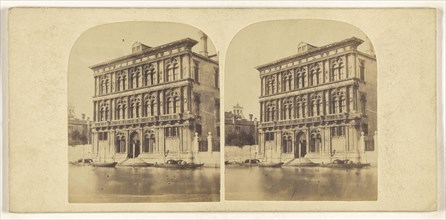 Palace Veudramide of the Duchess of Berry, Venice No. 2; Italian; about 1865; Albumen silver print