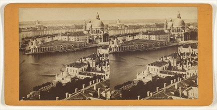 Panoramic view of Venice, Italy; Italian; about 1860; Albumen silver print