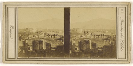 Quartier des Soldats. Pompei; Italian; about 1865; Albumen silver print