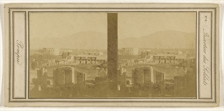 Quartier des Soldats. Pompei; Italian; about 1860; Albumen silver print