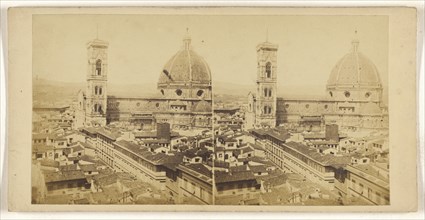 Santa Maria del Fiore, The Duomo or Cathedral of Florence; Italian; about 1865; Albumen silver print