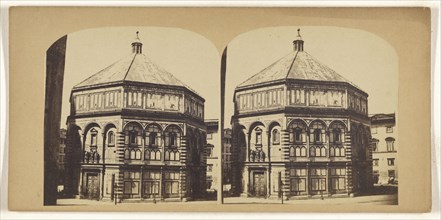 Baptistery at Florence, January 22d, 1865; Italian; January 22, 1865; Albumen silver print