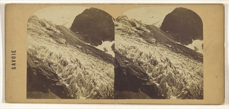 Glacier de Trelatete. Vue generale; Italian; about 1865; Albumen silver print