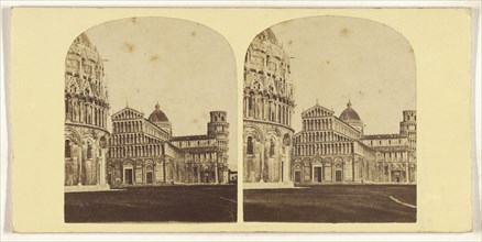 General View of the Dome's Place. Pisa; Italian; about 1865; Albumen silver print