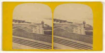 Barcelonne, Panorama; Spanish; about 1870; Albumen silver print
