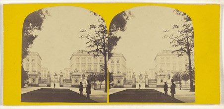 Avenue du Parc, Bruxelles; about 1865; Albumen silver print
