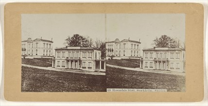 Rosendals Slott, Stockholm, Sweden; about 1890; Gelatin silver print