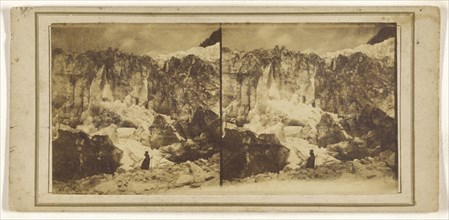Glacier des Bois, Suisse, Switzerland; about 1865; Albumen silver print