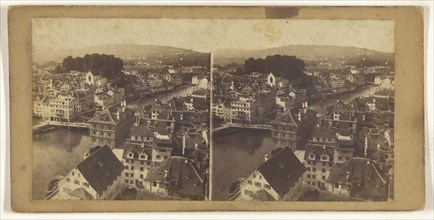 Panorama de Zurich; about 1865; Albumen silver print, Switzerland