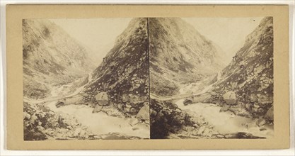 Le Saut du pretre. Au Mont St. Gothard; about 1863; Albumen silver print, Switzerland