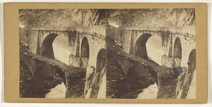 Le Pont Du Diable pris de cote; about 1863; Albumen silver print, Switzerland