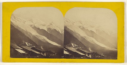 Le mont blanc, Suisse, Switzerland; about 1865; Albumen silver print