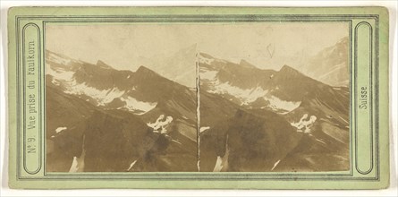 Vue prise du Faulkorn. Suisse, Switzerland; about 1865; Albumen silver print