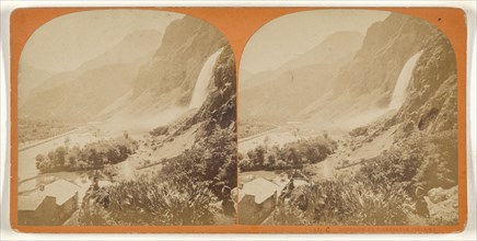 Cascade de Pissevache, Valais, about 1865; Albumen silver print, Switzerland