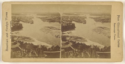 Ottawa River from Main Tower; Canadian; about 1870; Albumen silver print