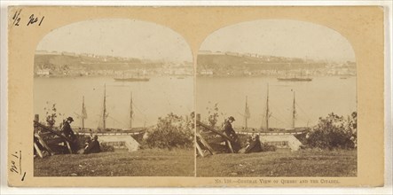 General View of Quebec, and the Citadel, From Point Levi; Canadian; about 1863; Albumen silver print