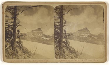 Uncompagre Peak, 14,235 feet high; Canadian; about 1863; Albumen silver print