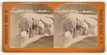 Niagara in Winter; Canadian; about 1863; Albumen silver print