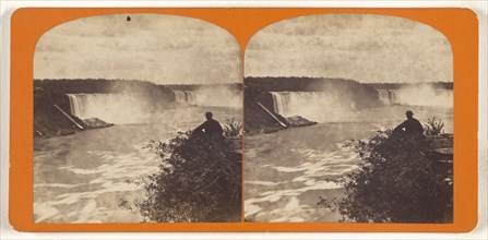 Niagara Falls from Victoria Point, Canada; Canadian; about 1865; Albumen silver print