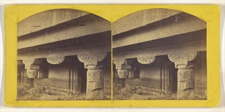 Cave No. 24. Entrance. Adjanta; about 1870; Albumen silver print