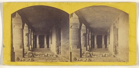 Cave No. 23, Entrance, Adjanta; about 1870; Albumen silver print