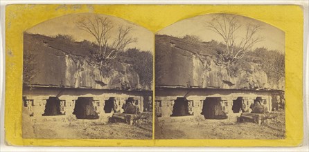 Rameshivar, Outer View, Ellora; about 1870; Albumen silver print