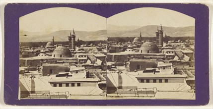 View of Damascus; about 1870; Albumen silver print