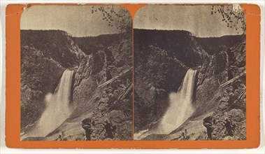 waterfall; about 1870; Albumen silver print