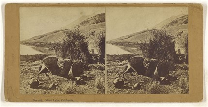 Mono Lake, California; Benjamin West Kilburn, American, 1827 - 1909, about 1870; Albumen silver print