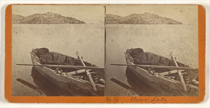 Mono Lake, California; American; about 1870; Albumen silver print