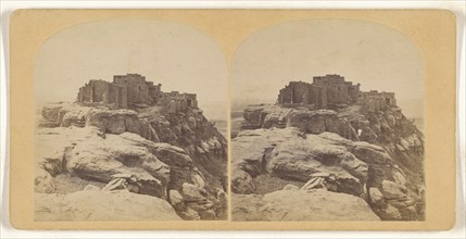 Walpi, Hopi Pueblo, Arizona; American; about 1872; Albumen silver print