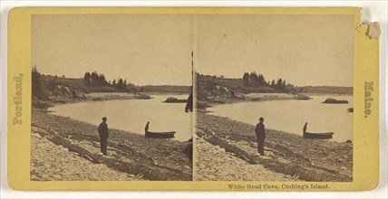 White Head Cove, Cushing's Island, Portland, Maine; American; about 1875; Albumen silver print