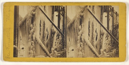 Ice Formation, Minn; American; about 1870; Albumen silver print
