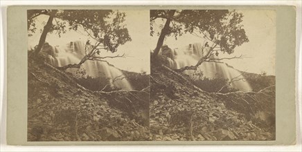 Cascade below St. Anthony near State University. St. Paul, Minnesota, August 1861; American; August 1861; Albumen silver print
