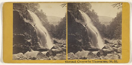 Grand Cascade Thornton, N.H; American; about 1870; Albumen silver print