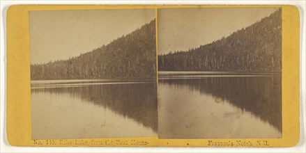 Echo Lake, from the Boat House. Franconia Notch, N.H; American; about 1870; Albumen silver print
