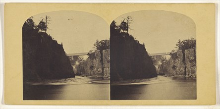 Passaic Falls. - Patterson, N.J., looking North; American; about 1870; Albumen silver print