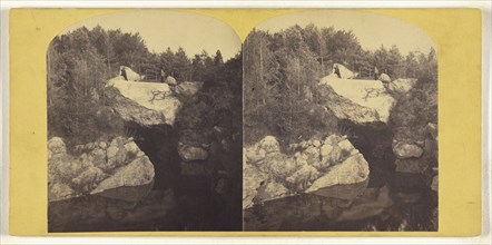 Central Park - The Cave; American; about 1860; Albumen silver print