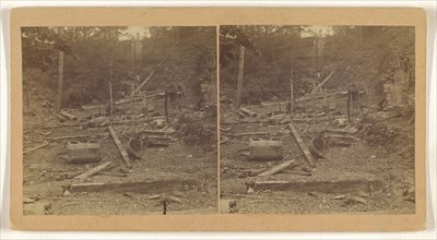 Lungen Murder, Cayuga Lake, New York; American; about 1860; Albumen silver print