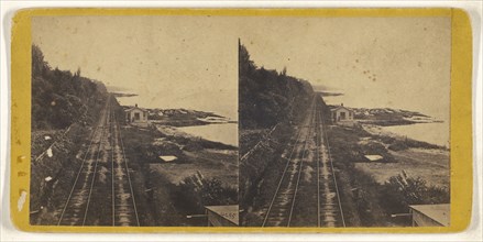 Hudson River; American; about 1865; Albumen silver print