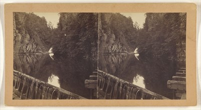 Fall Creek, Ithaca, N.Y; American; about 1870; Albumen silver print