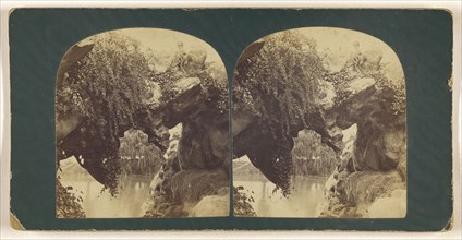 Granite Archway above Reservoir, Central Park, N.Y; American; about 1870; Albumen silver print