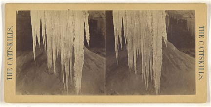 Ice Formation, The Catskills; American; about 1870; Albumen silver print