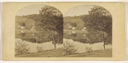 View near Peekskill, Hudson River; about 1860; Albumen silver print